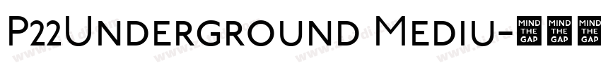 P22Underground Mediu字体转换